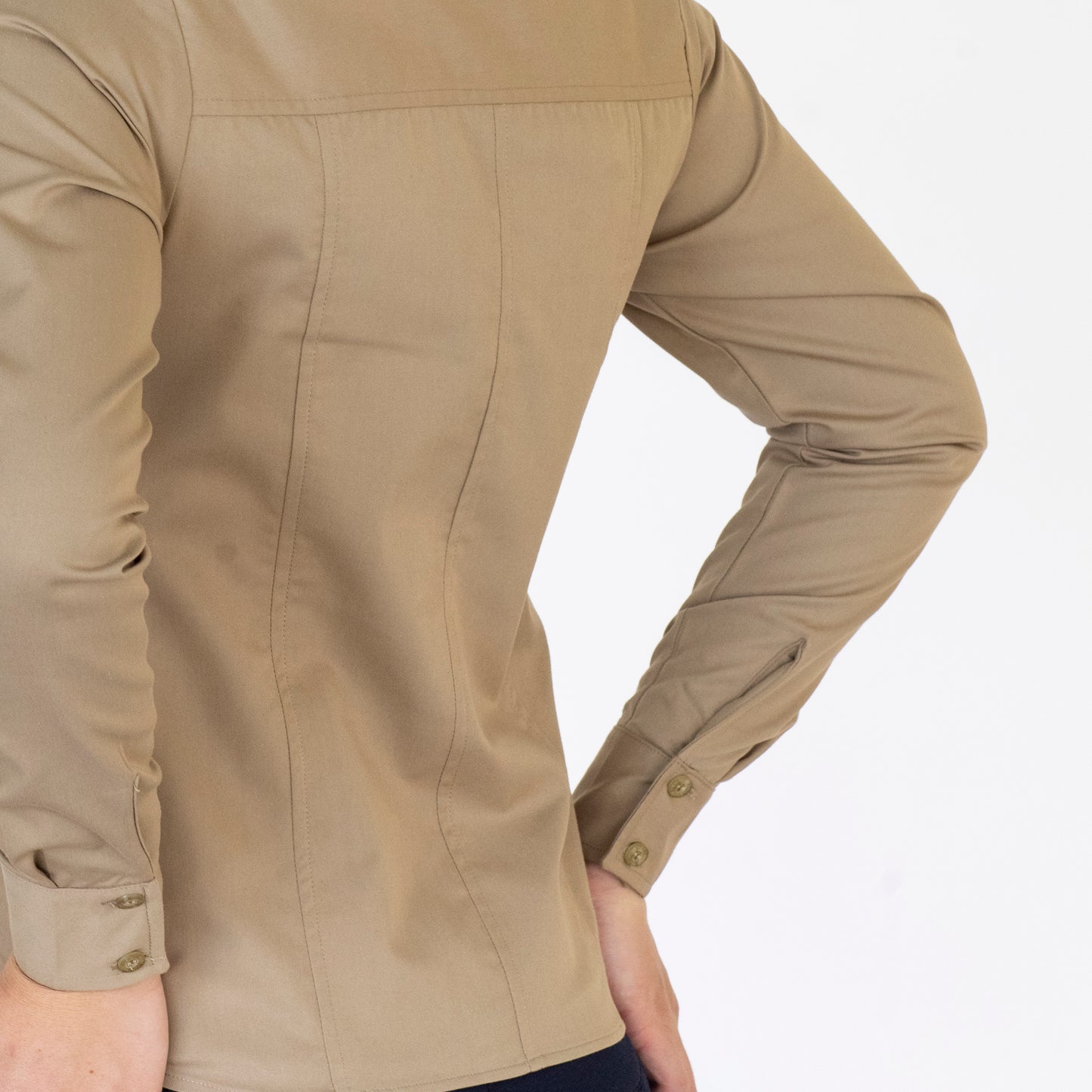 Blusa Manga Larga Modelo - 100 Caqui