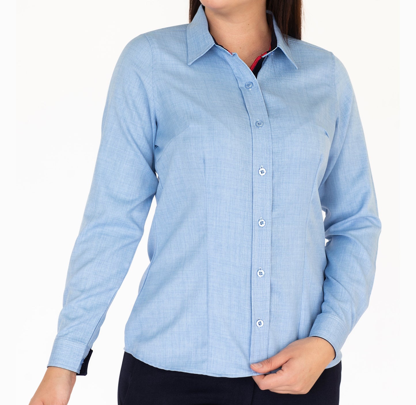 Blusa Manga Larga Modelo - Shila Azul Cielo