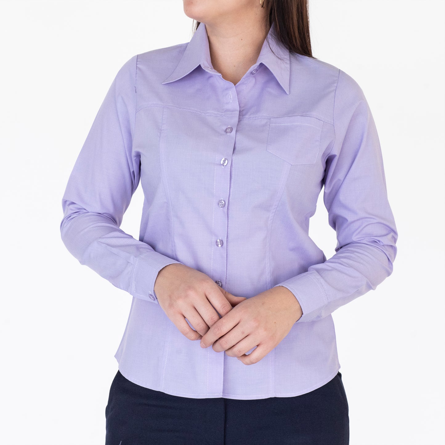 Blusa Manga Larga Modelo - 2024 Lila