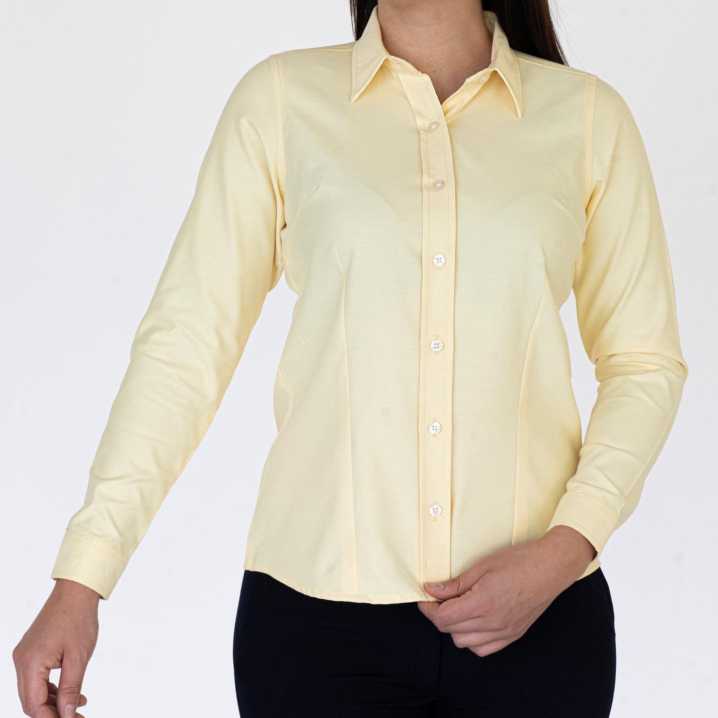 Blusa Manga Larga Modelo - Oxford Hindú Amarillo