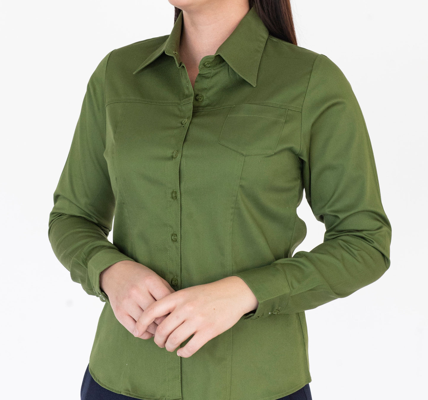 Blusa Manga Larga Modelo - 100 Verde Manzana