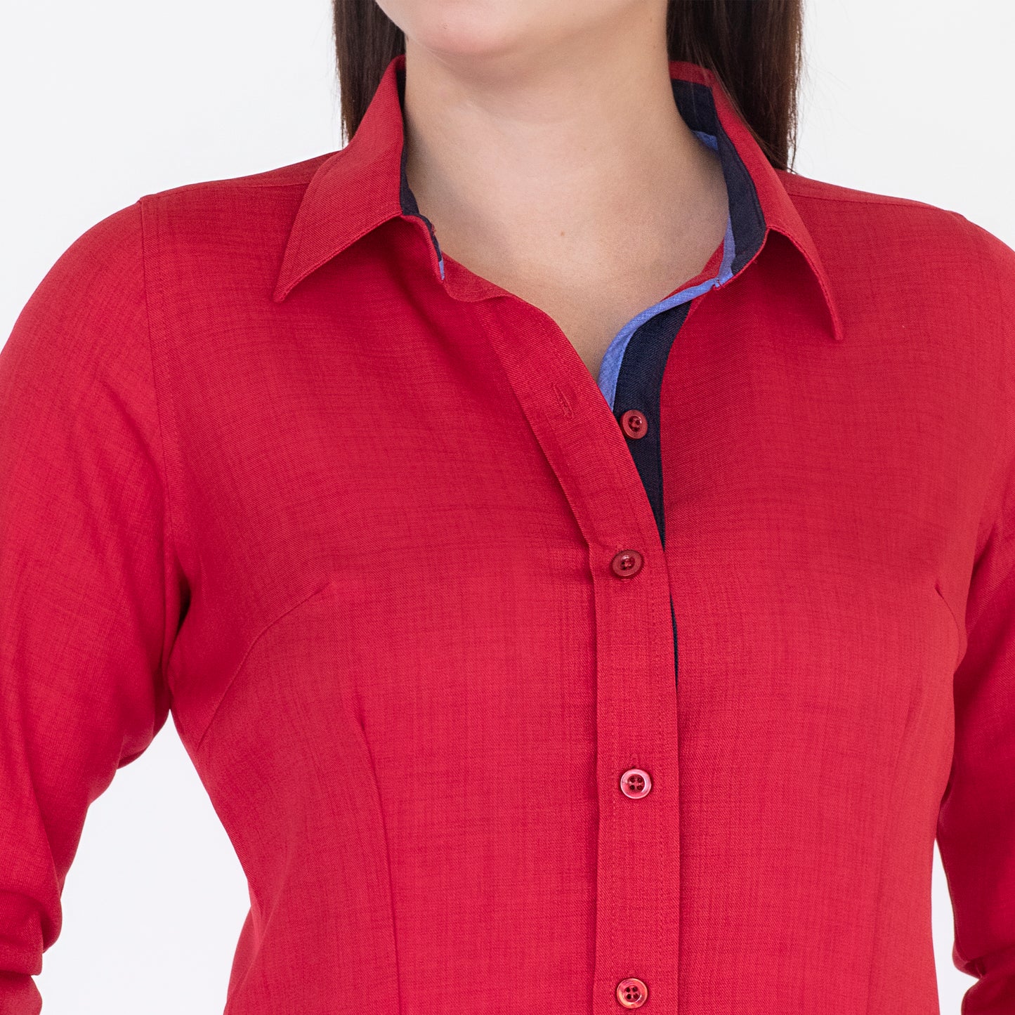 Blusa Manga Larga Modelo - Shila Rojo