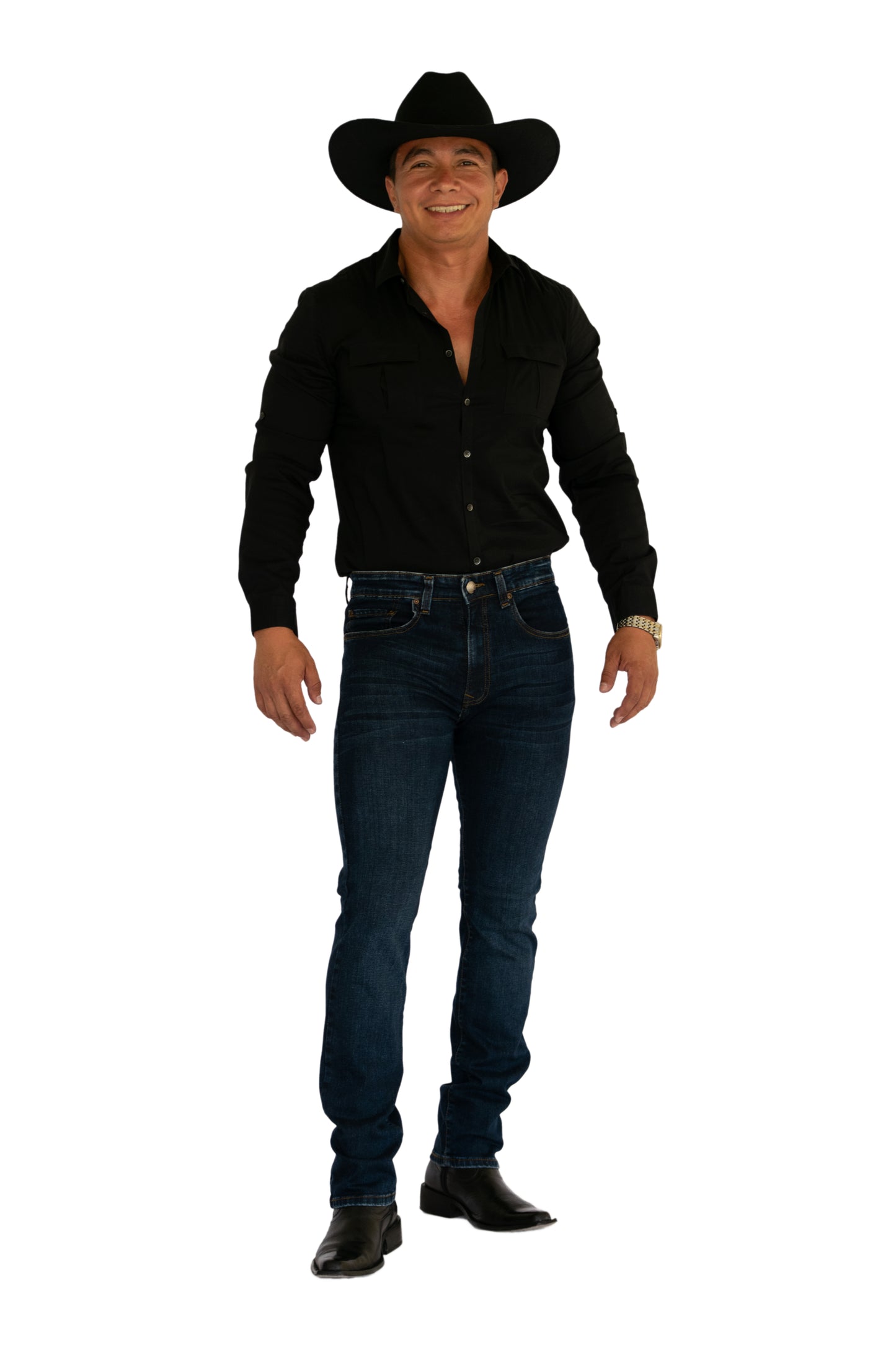 Pantalón De Mezclilla Stone Hombre - Corte Recto Blue Stone