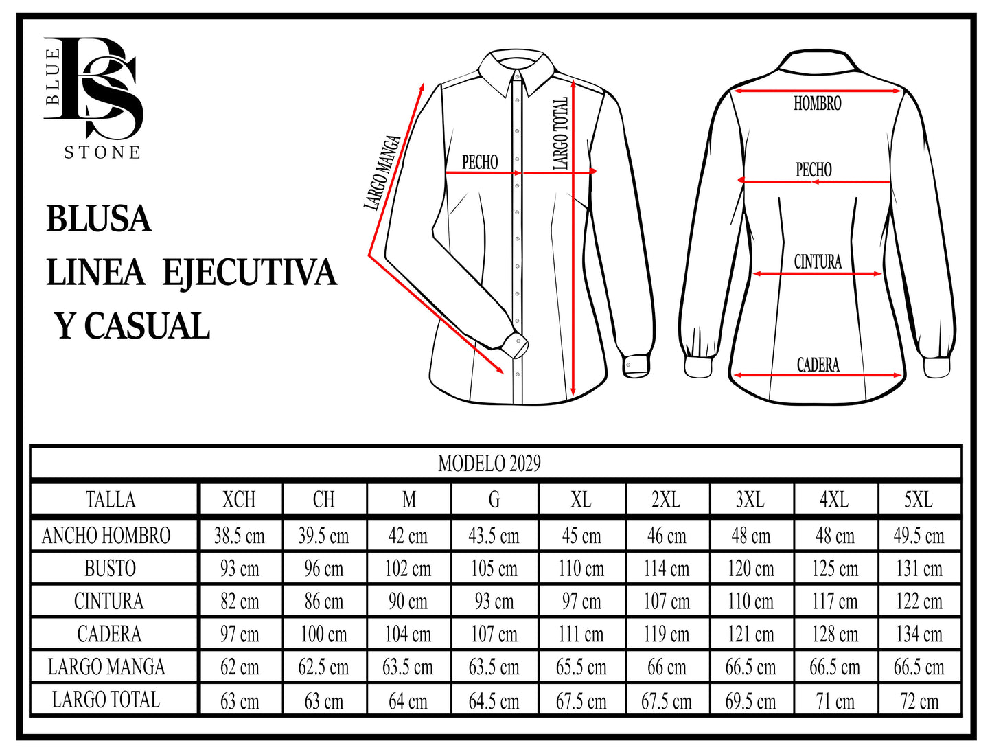 Blusa Manga Larga Modelo - 2029