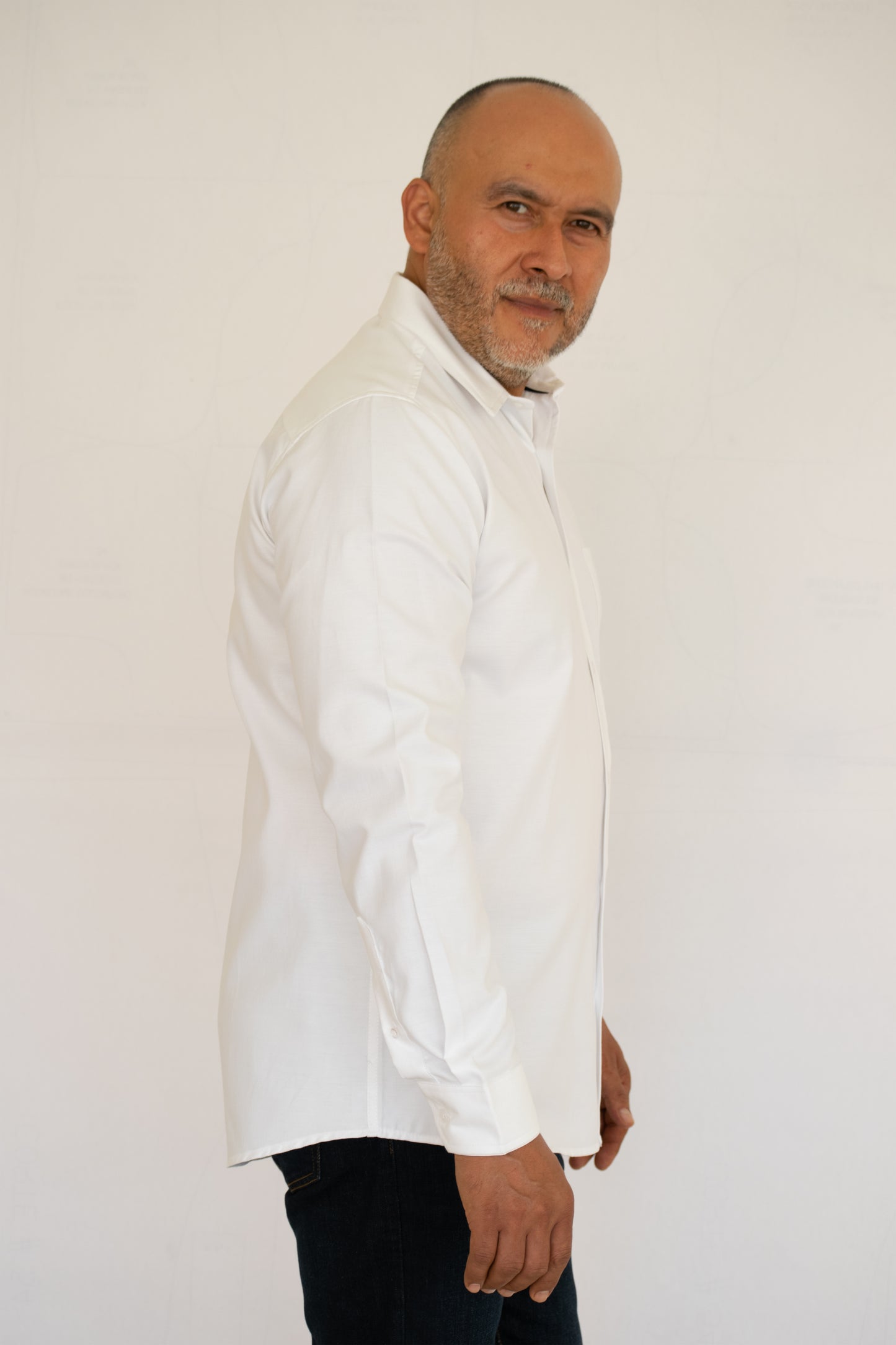 Camisa Hombre Moda Juvenil Modelo Oxford Blanco