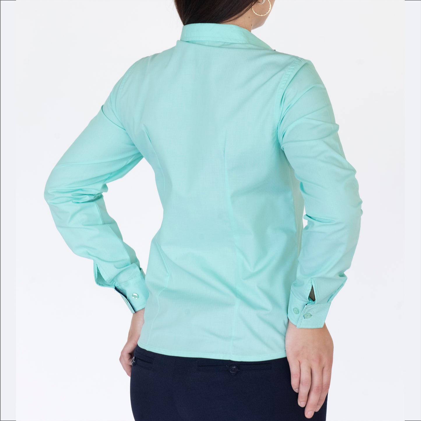 Blusa Manga Larga Modelo - Pique Glow Verde