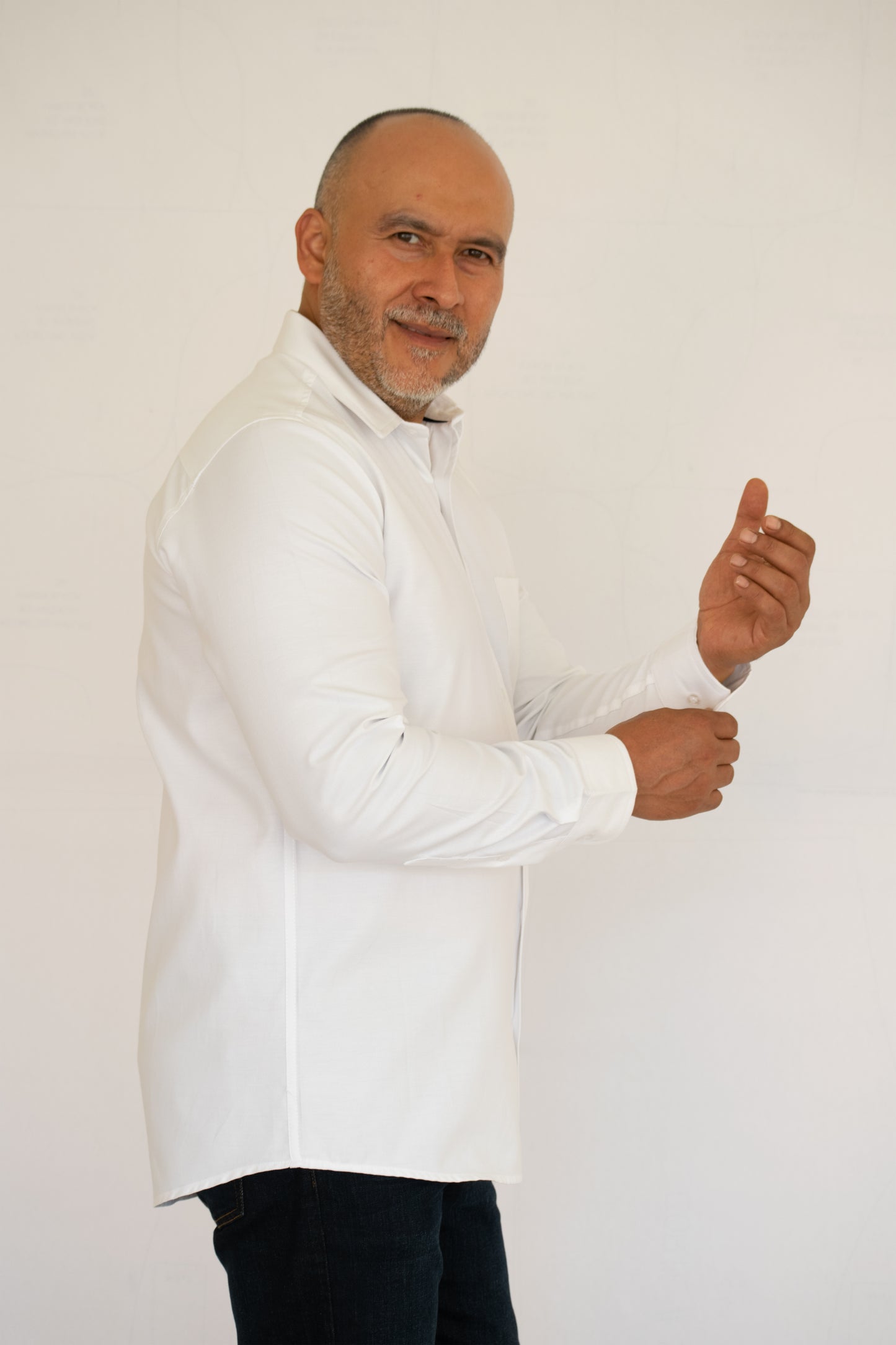 Camisa Hombre Moda Juvenil Modelo Oxford Blanco