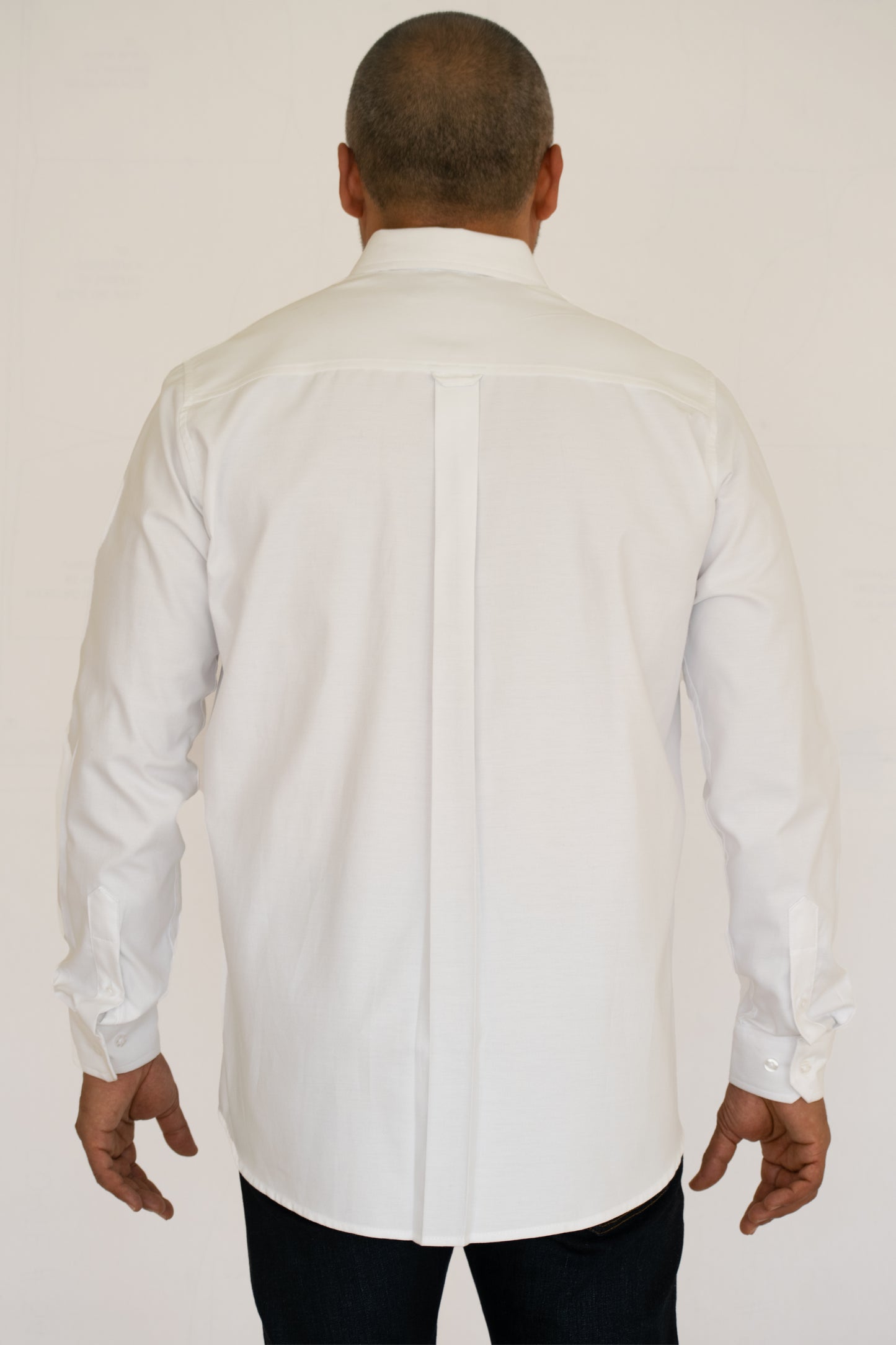 Camisa Hombre Moda Juvenil Modelo Oxford Blanco