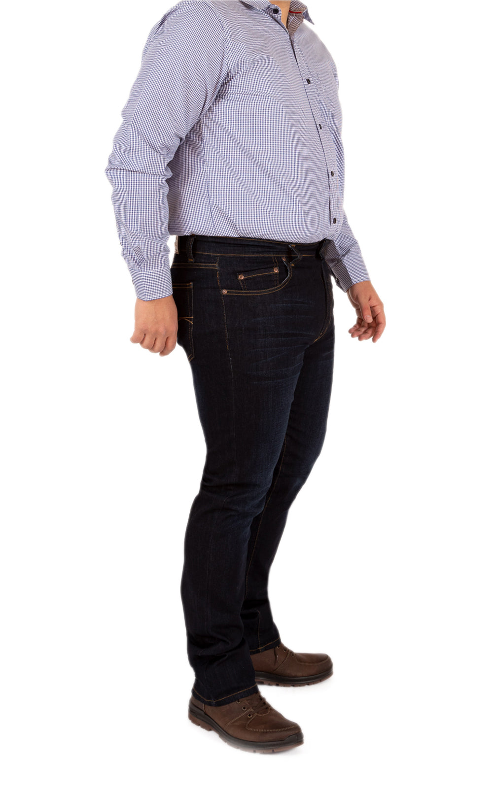 Pantalón De Mezclilla Lavado y Suavizado Hombre - Corte Recto Stretch Blue Stone