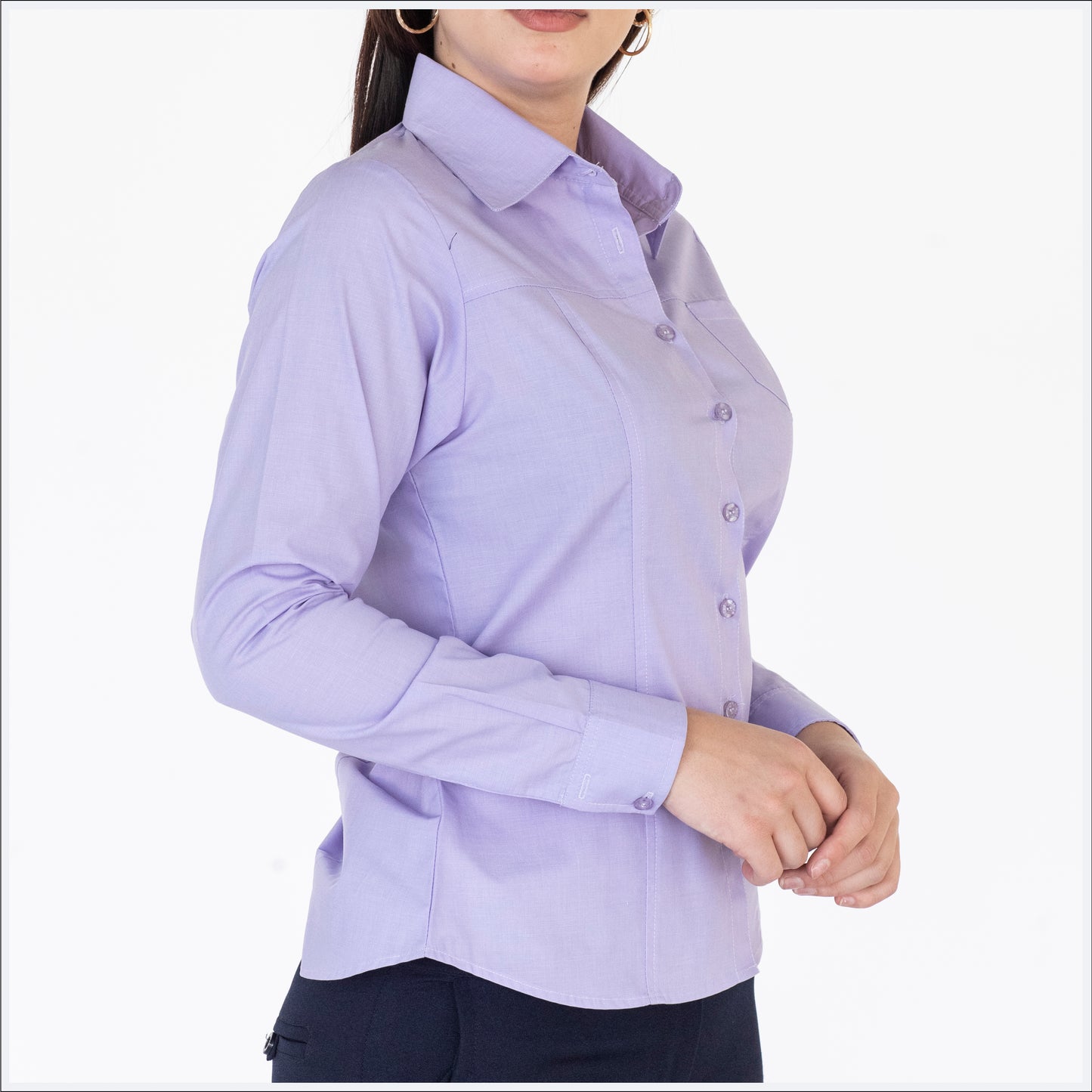 Blusa Manga Larga Modelo - 2024 Lila