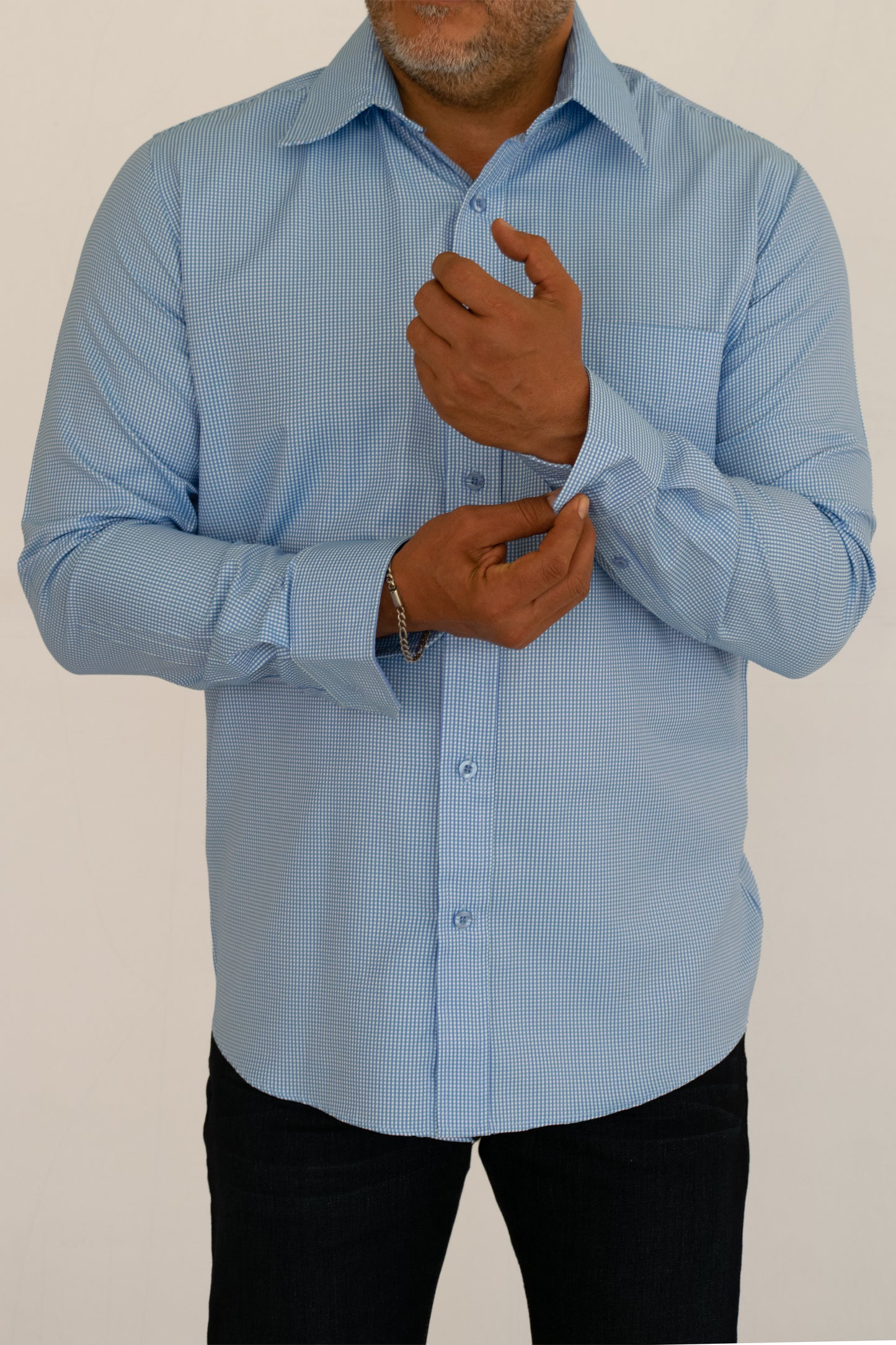 Camisa Hombre Moda Juvenil Modelo Quebec Azul