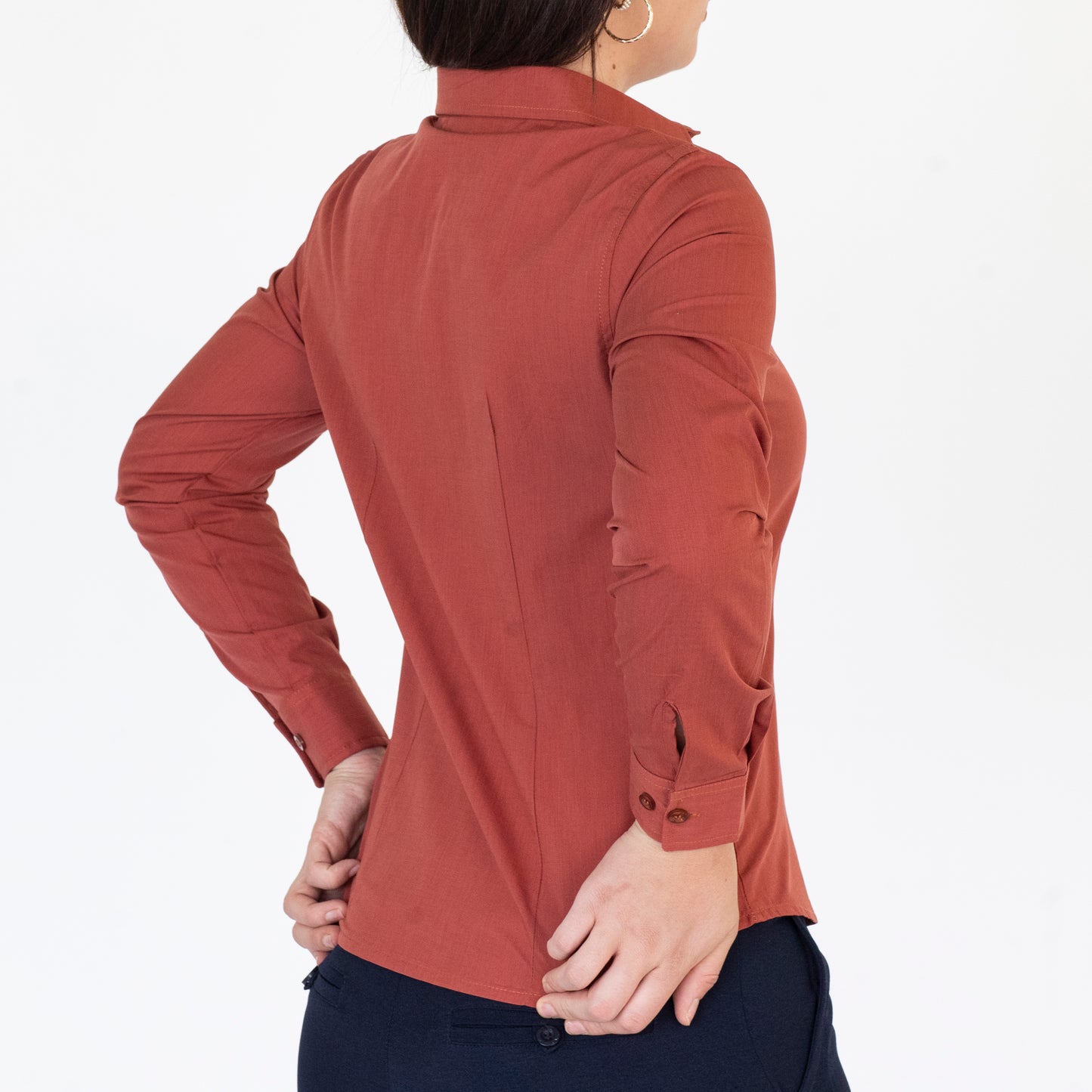 Blusa Manga Larga Modelo - Toscana 02 Ladrillo