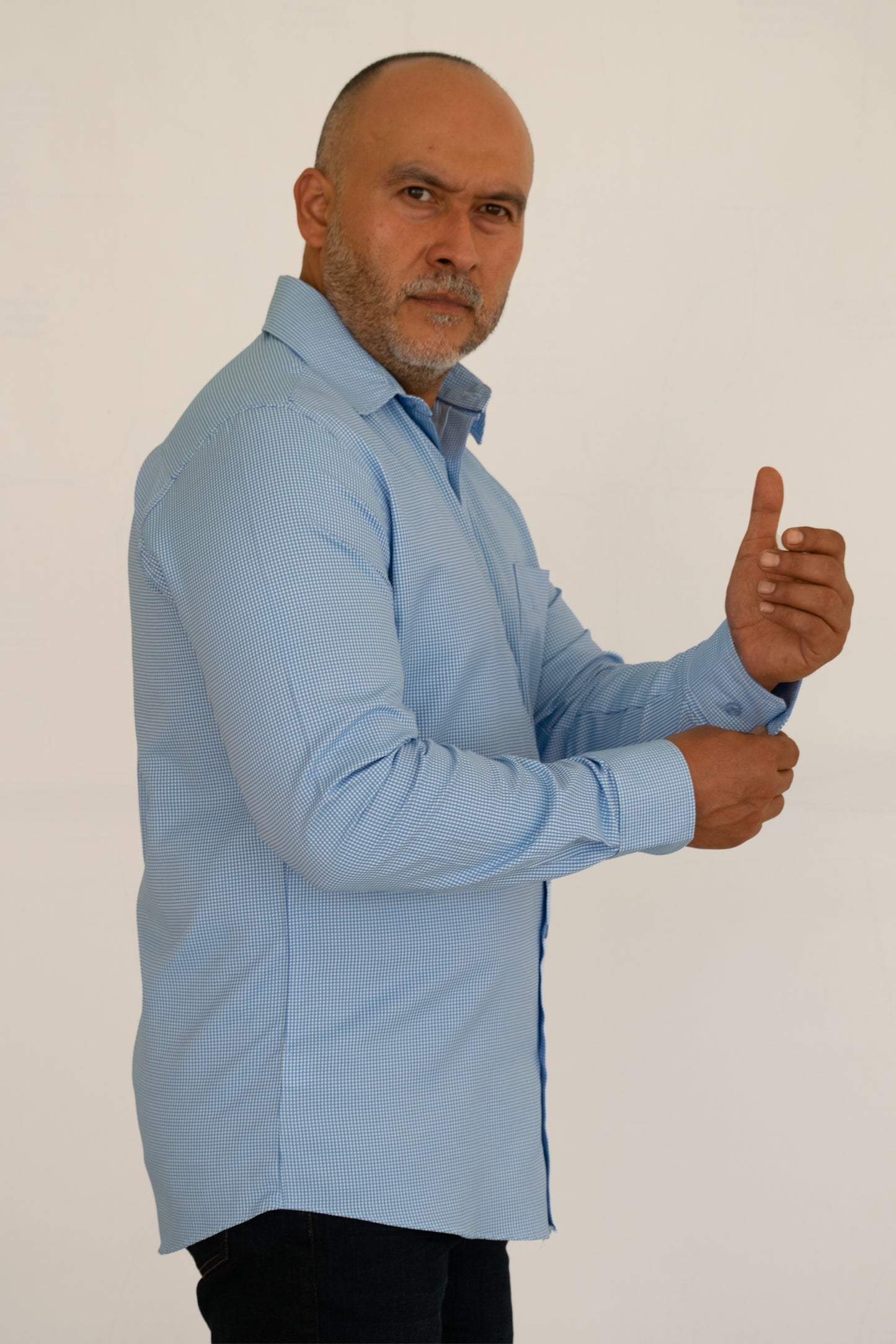 Camisa Hombre Moda Juvenil Modelo Quebec Azul