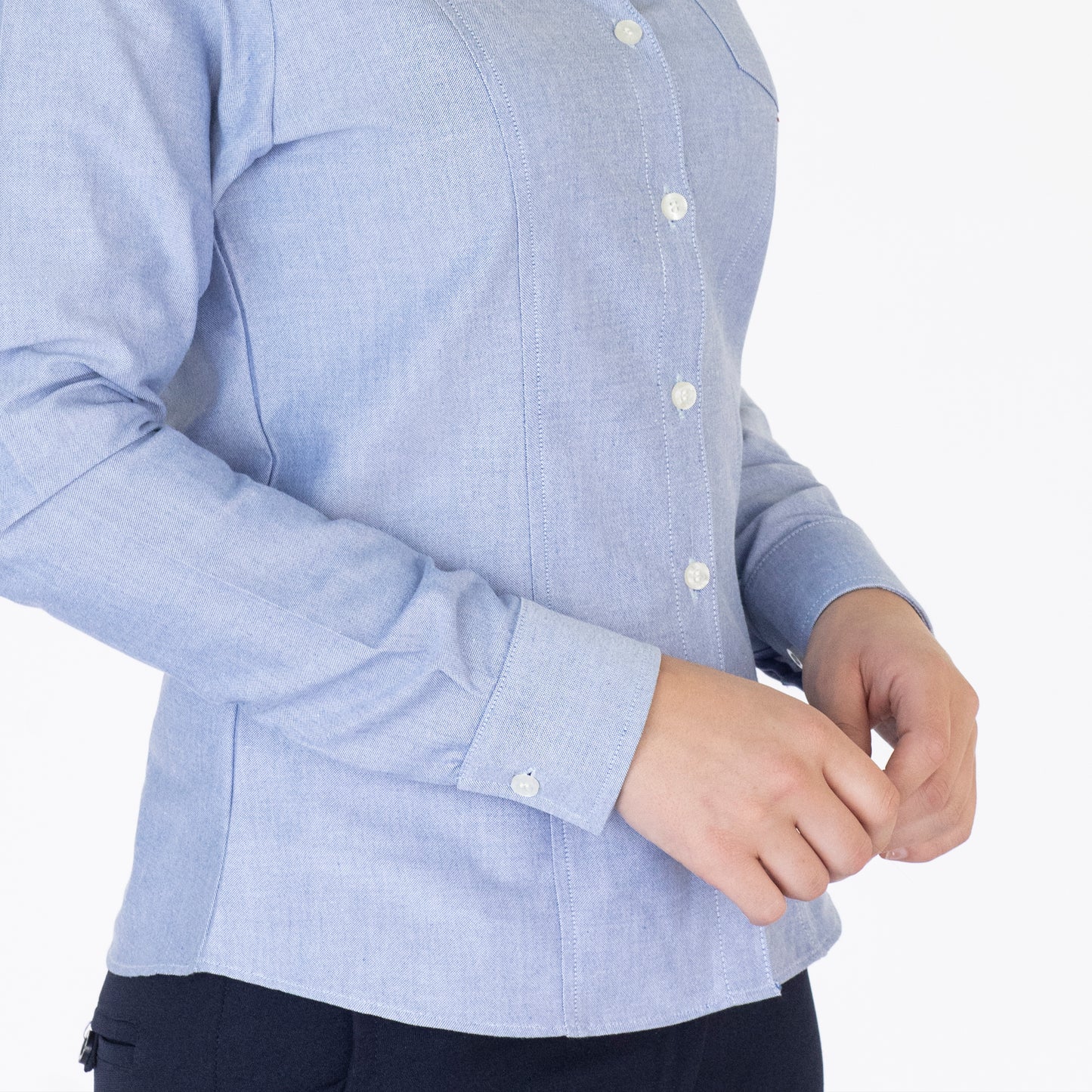 Blusa Manga Larga Modelo - 100 Azul Oxford