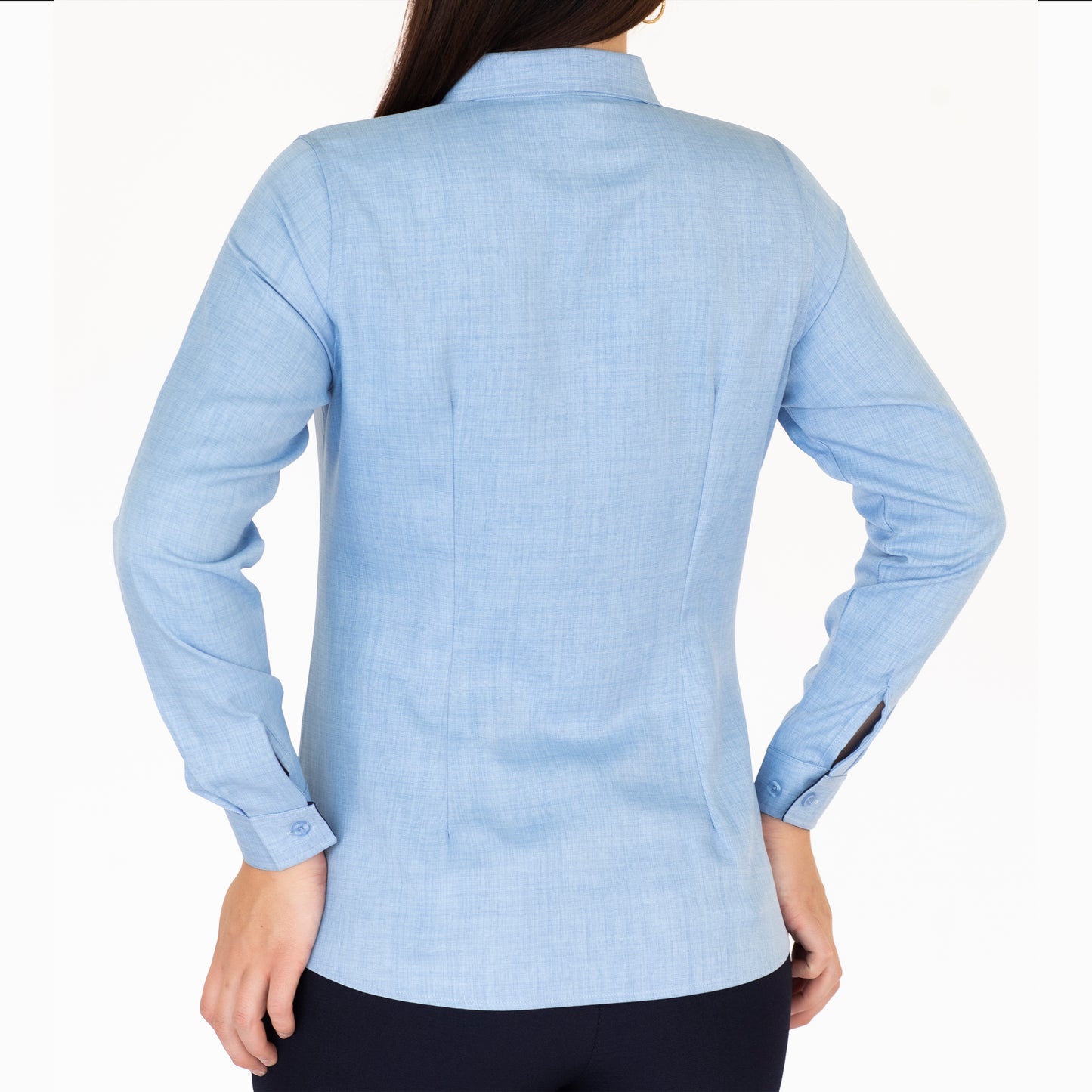 Blusa Manga Larga Modelo - Shila Azul Cielo
