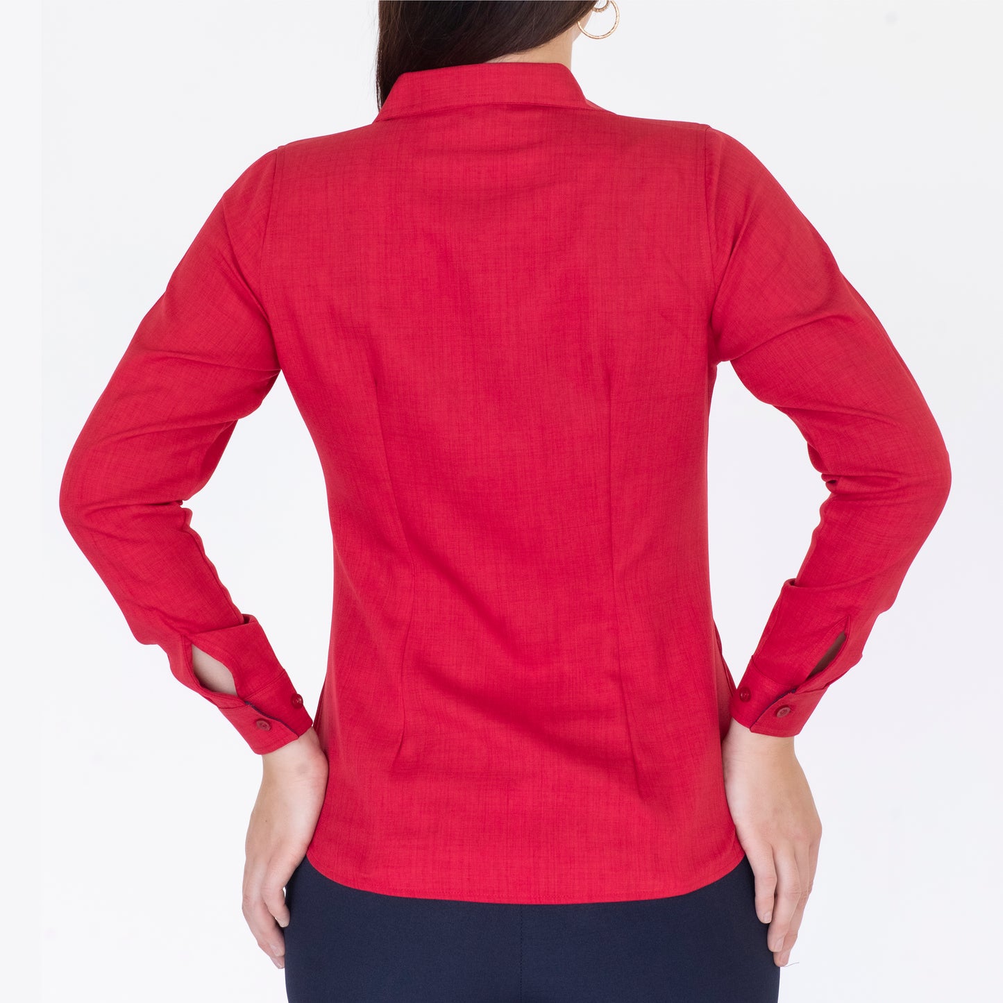 Blusa Manga Larga Modelo - Shila Rojo