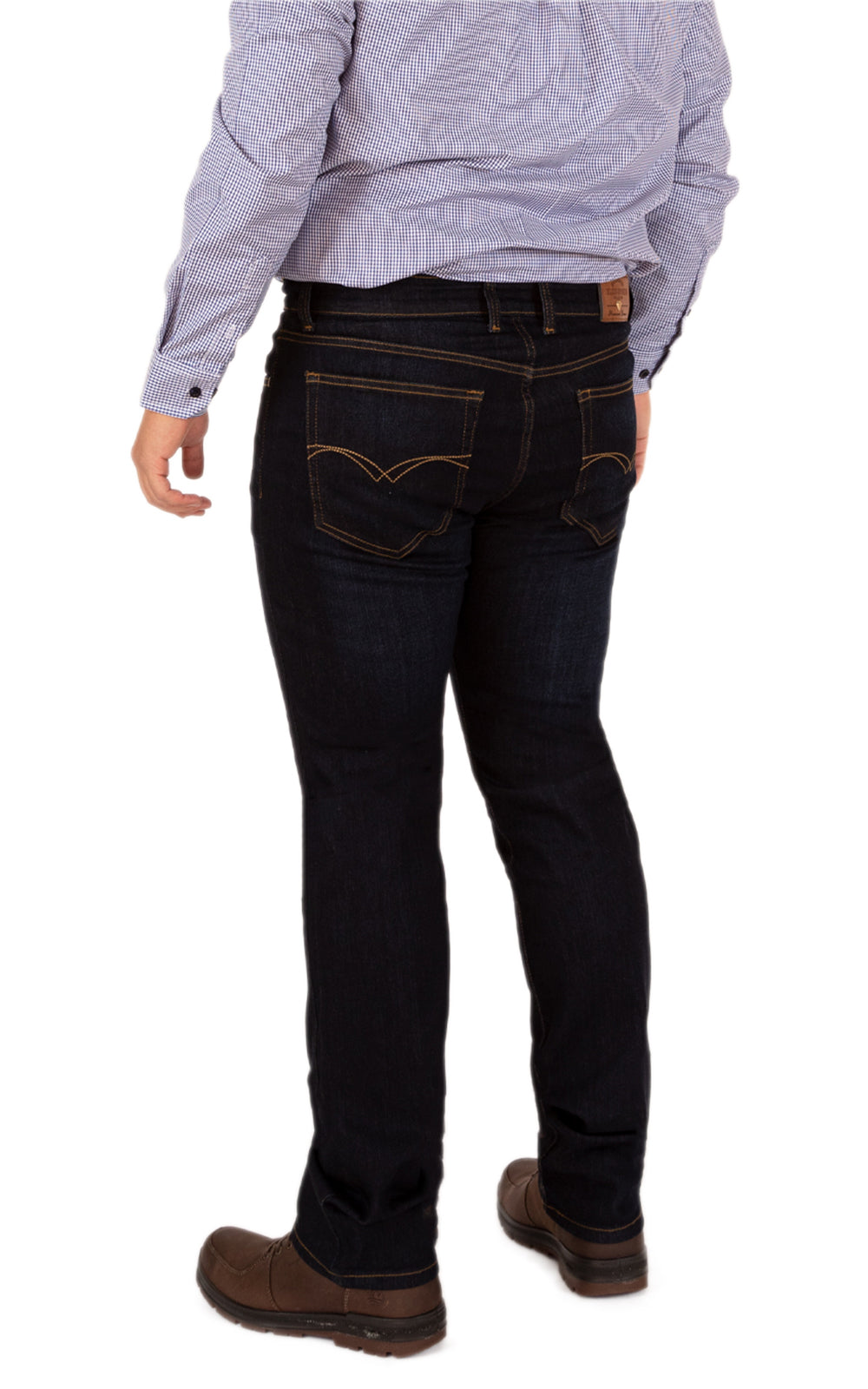 Pantalón De Mezclilla Lavado y Suavizado Hombre - Corte Recto Stretch Blue Stone