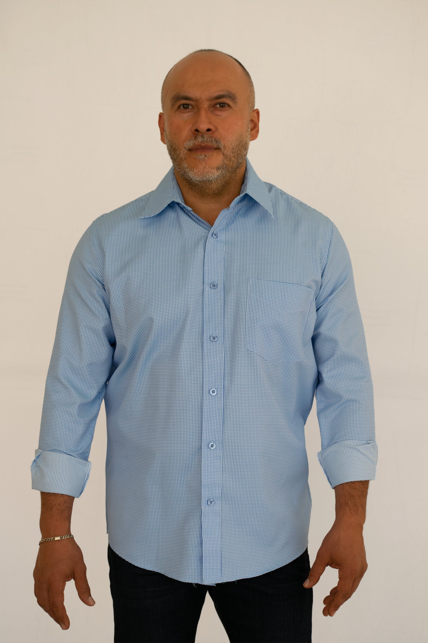 Camisa Hombre Moda Juvenil Modelo Quebec Azul
