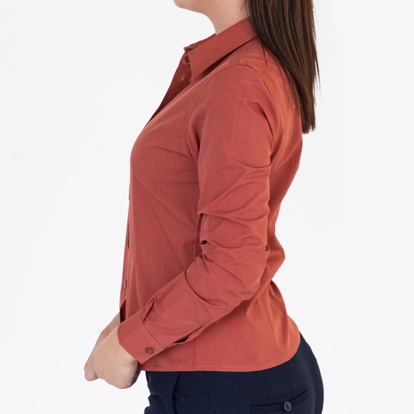 Blusa Manga Larga Modelo - Toscana 02 Ladrillo