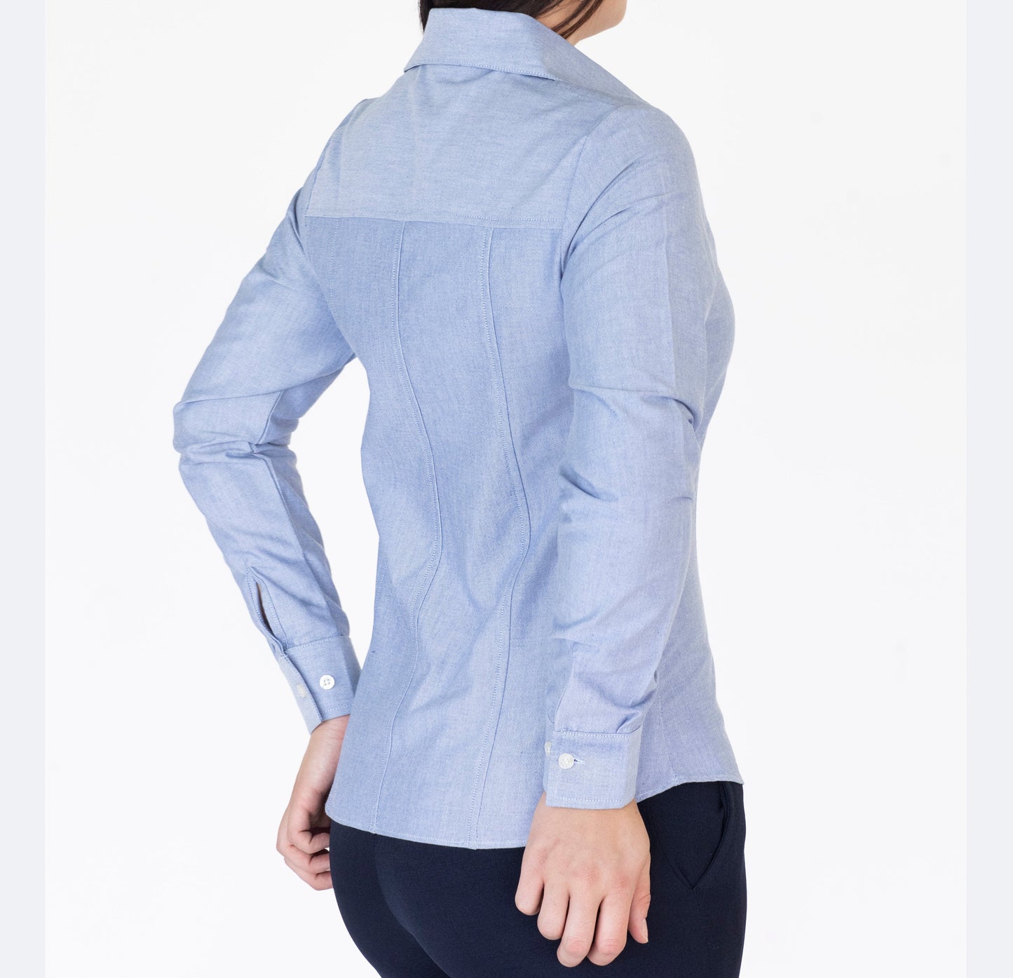 Blusa Manga Larga Modelo - 100 Azul Oxford