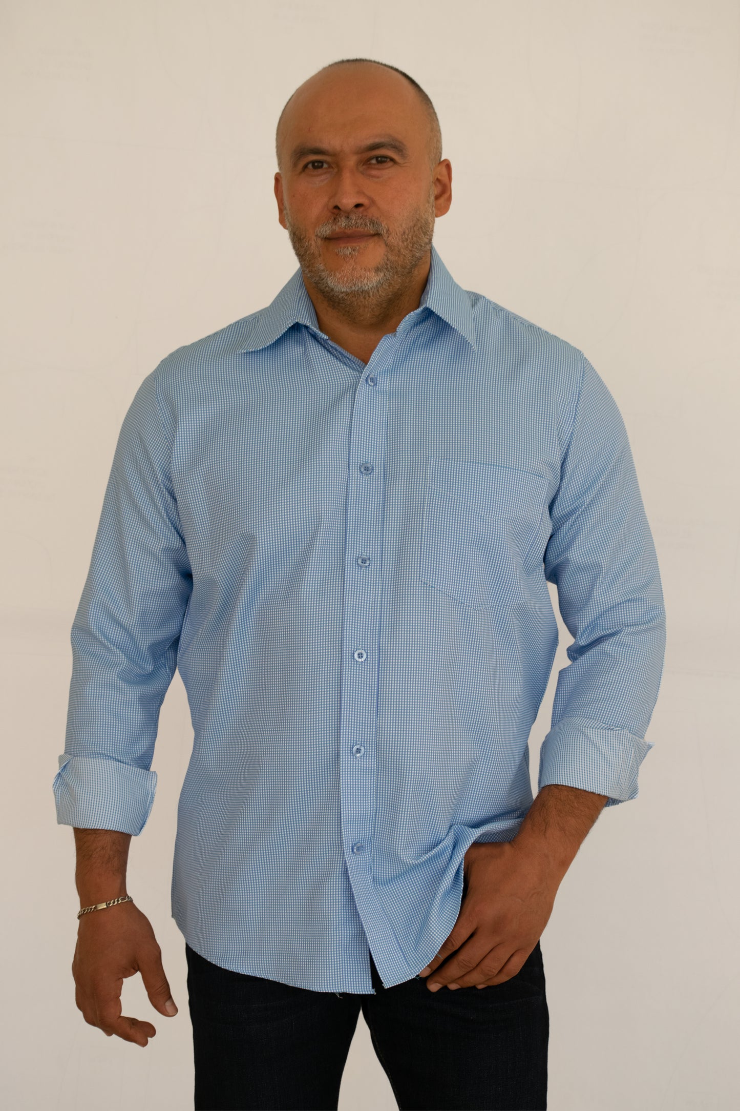 Camisa Hombre Moda Juvenil Modelo Quebec Azul