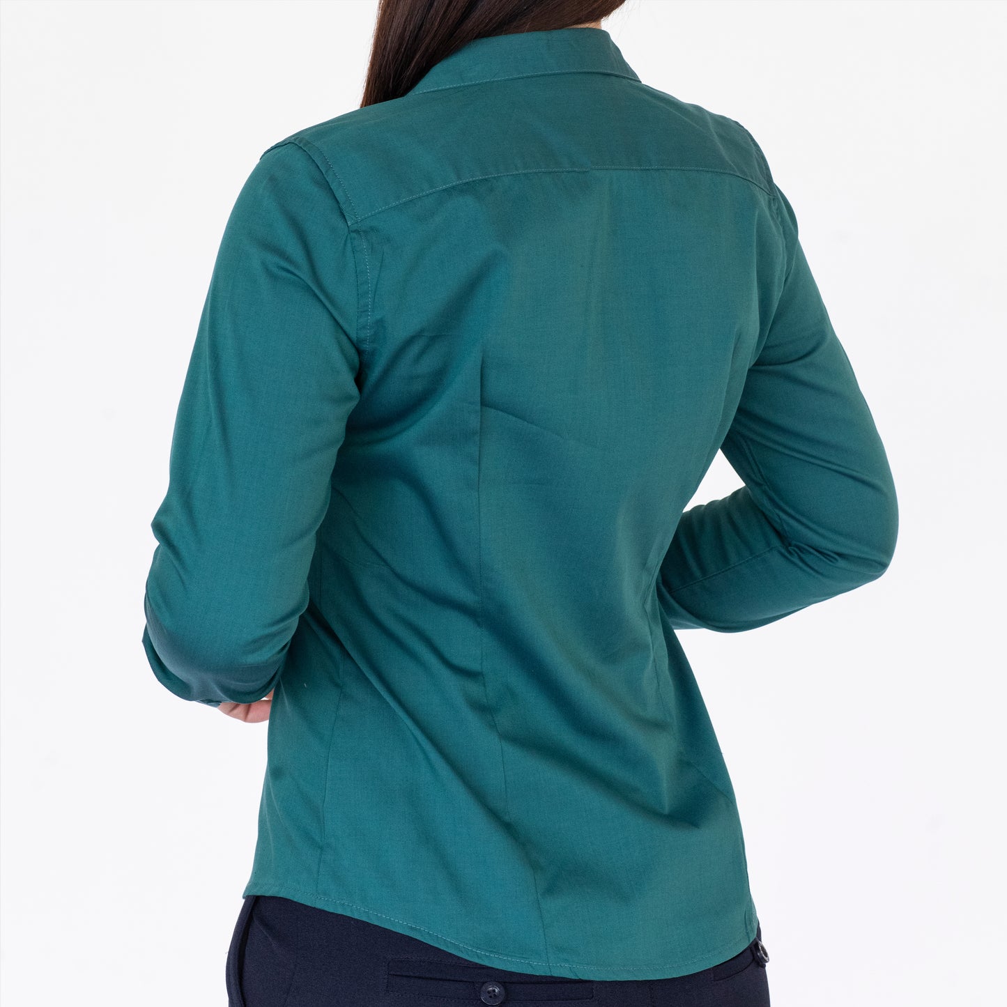 Blusa Manga Larga Modelo - Kansas Cuello V Verde