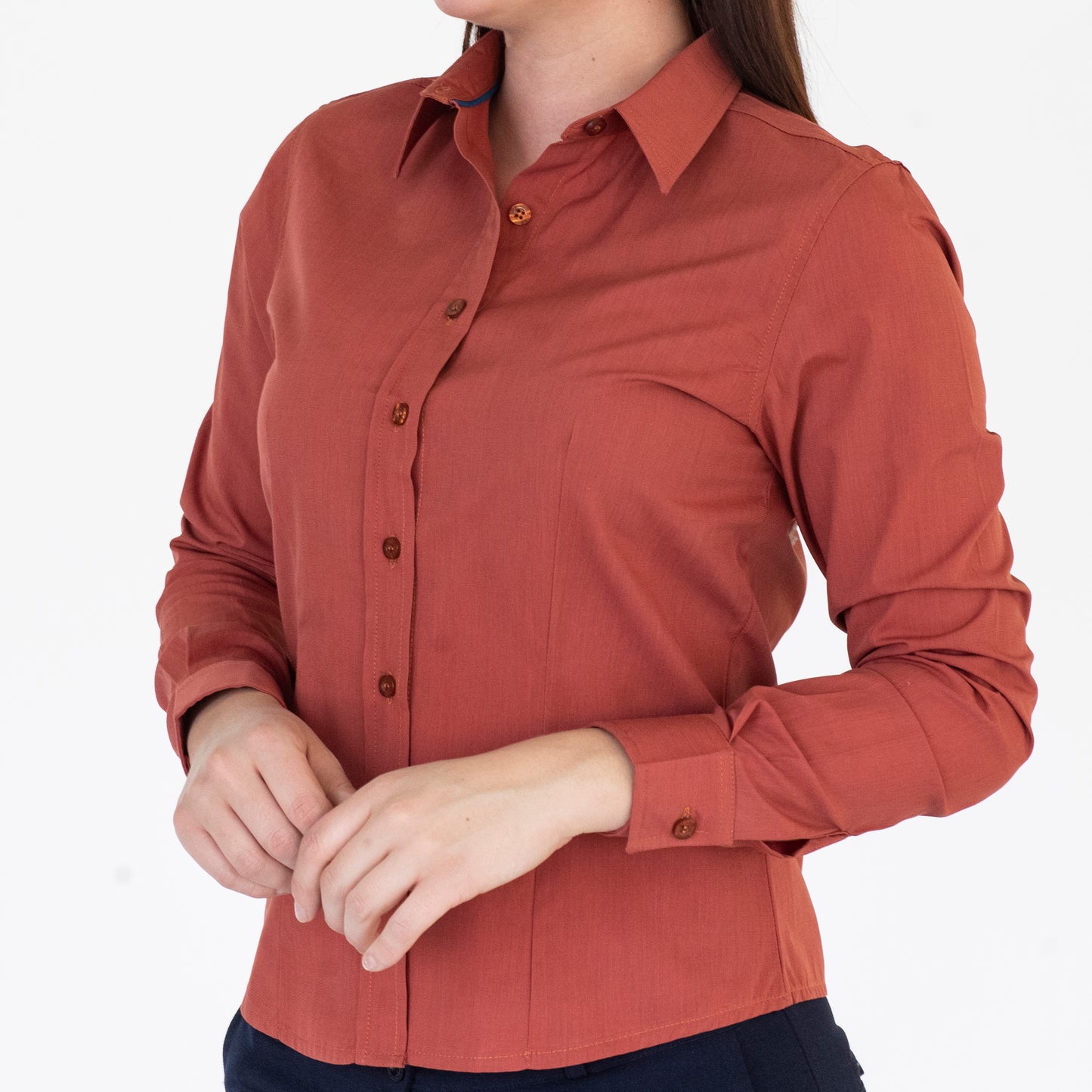 Blusa Manga Larga Modelo - Toscana 02 Ladrillo