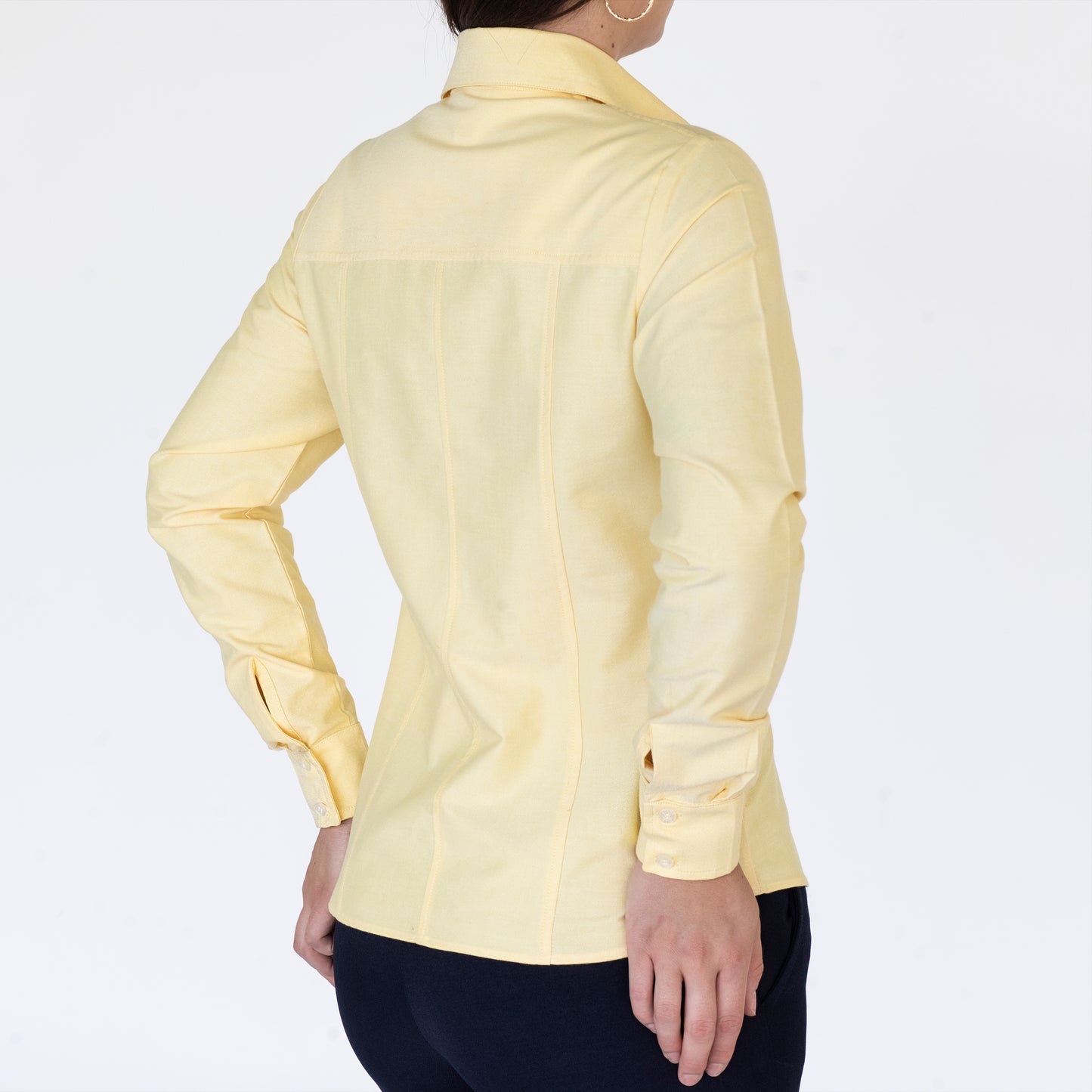 Blusa Manga Larga Modelo - 100 Oxford Amarillo