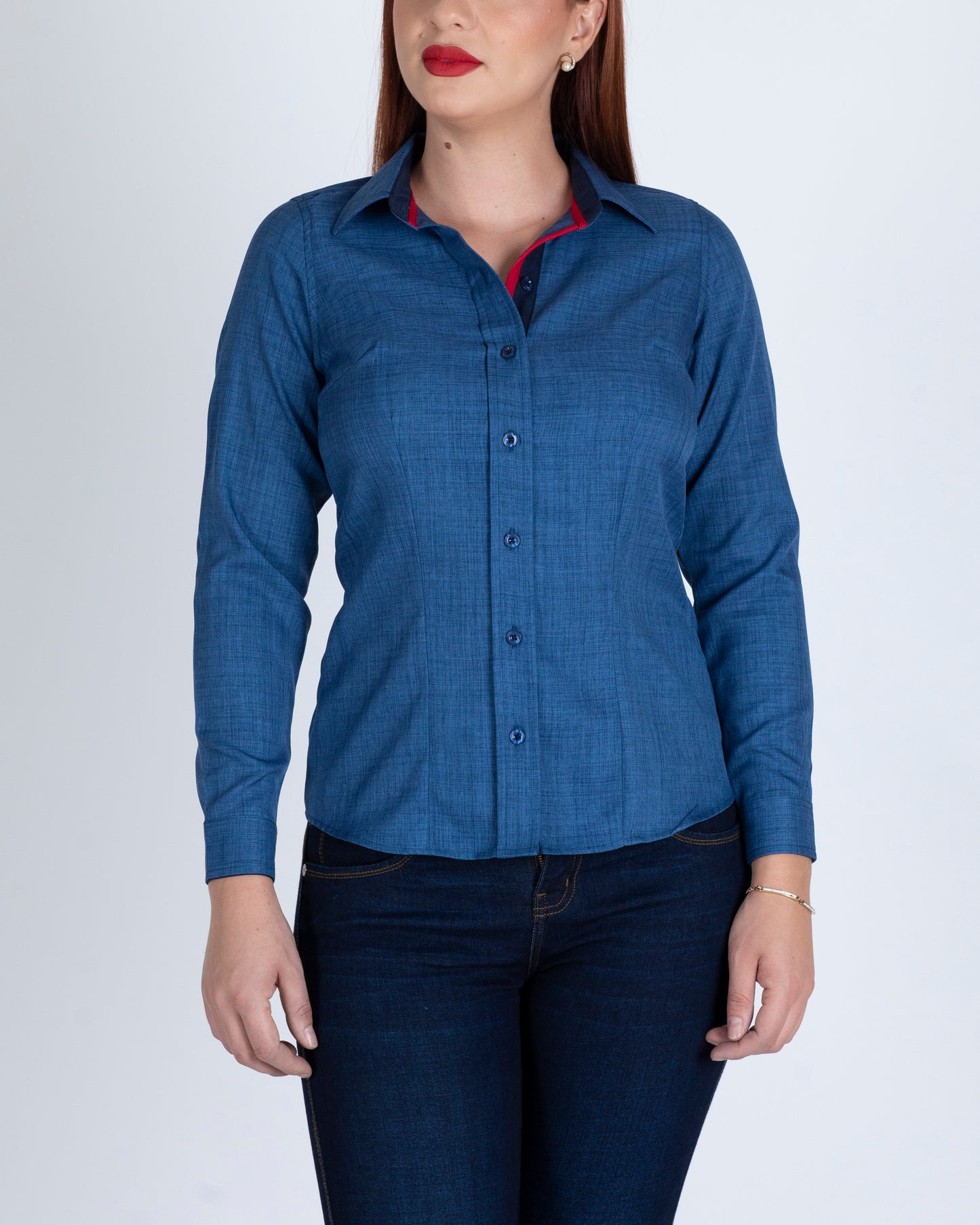 Blusa Manga Larga Modelo - Shila Acero