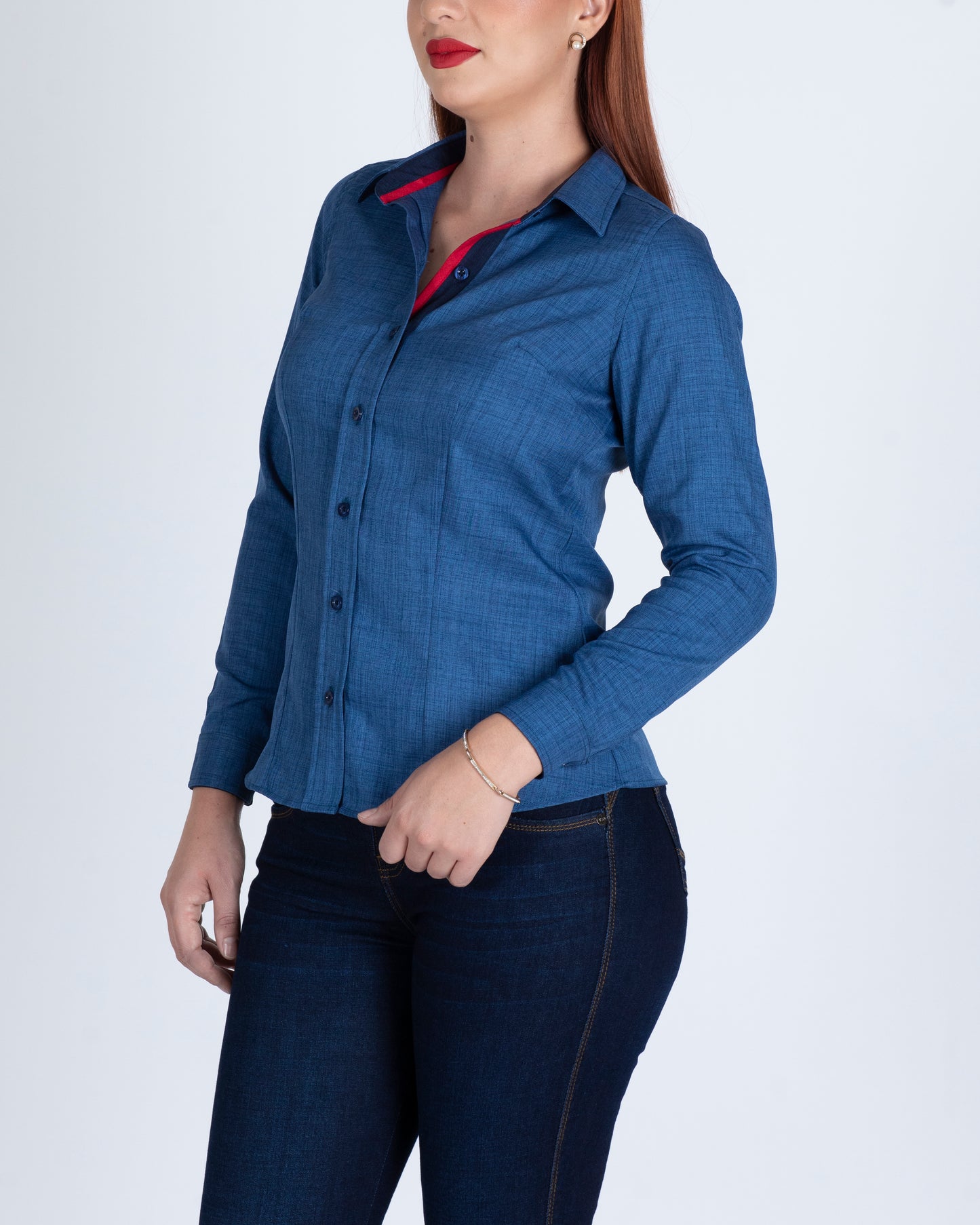 Blusa Manga Larga Modelo - Shila Acero