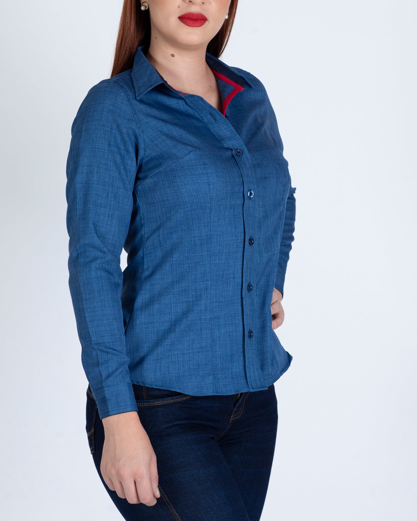 Blusa Manga Larga Modelo - Shila Acero