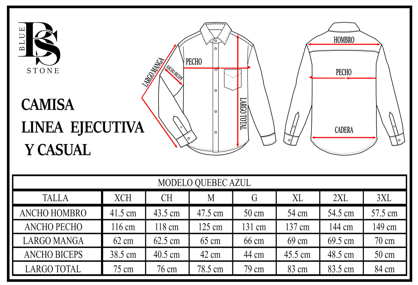 Camisa Hombre Moda Juvenil Modelo Quebec Azul