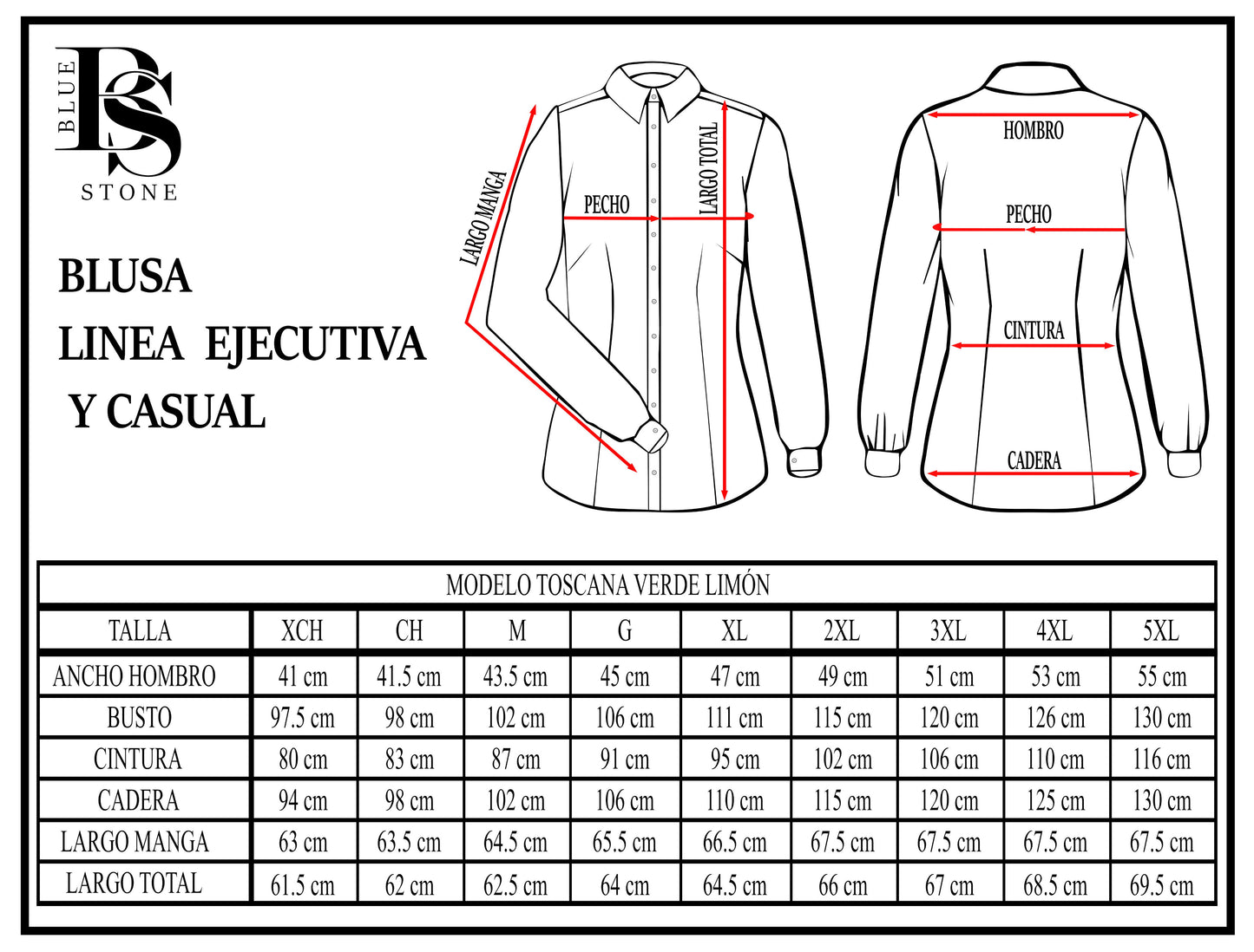 Blusa Manga Larga Modelo - Toscana 03 Verde Limón