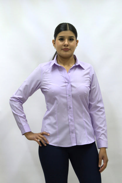 Blusa Manga Larga Modelo - Focus 08 Lila Claro