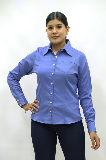 Blusa Manga Larga Modelo - 100 Plumbago 1