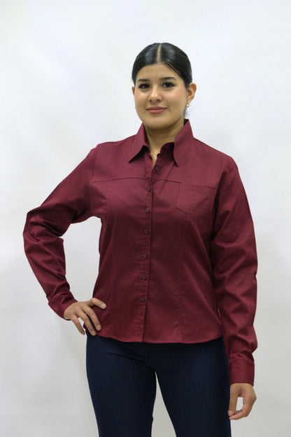 Blusa Manga Larga Modelo - 100 Tinta