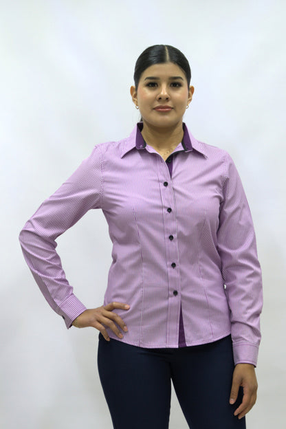 Blusa Manga Larga Modelo - Gobernador Lila