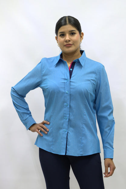 Blusa Manga Larga Modelo - 420 Azul