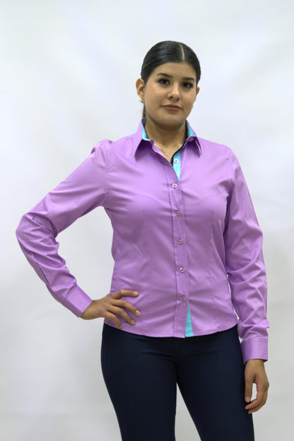 Blusa Manga Larga Modelo - Beluga Lila