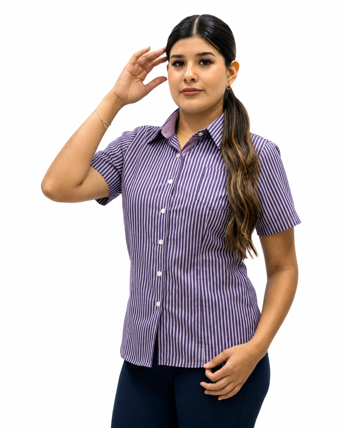 Blusa Manga Corta Modelo - 2015