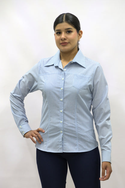 Blusa Manga Larga Modelo - 2031 Azul
