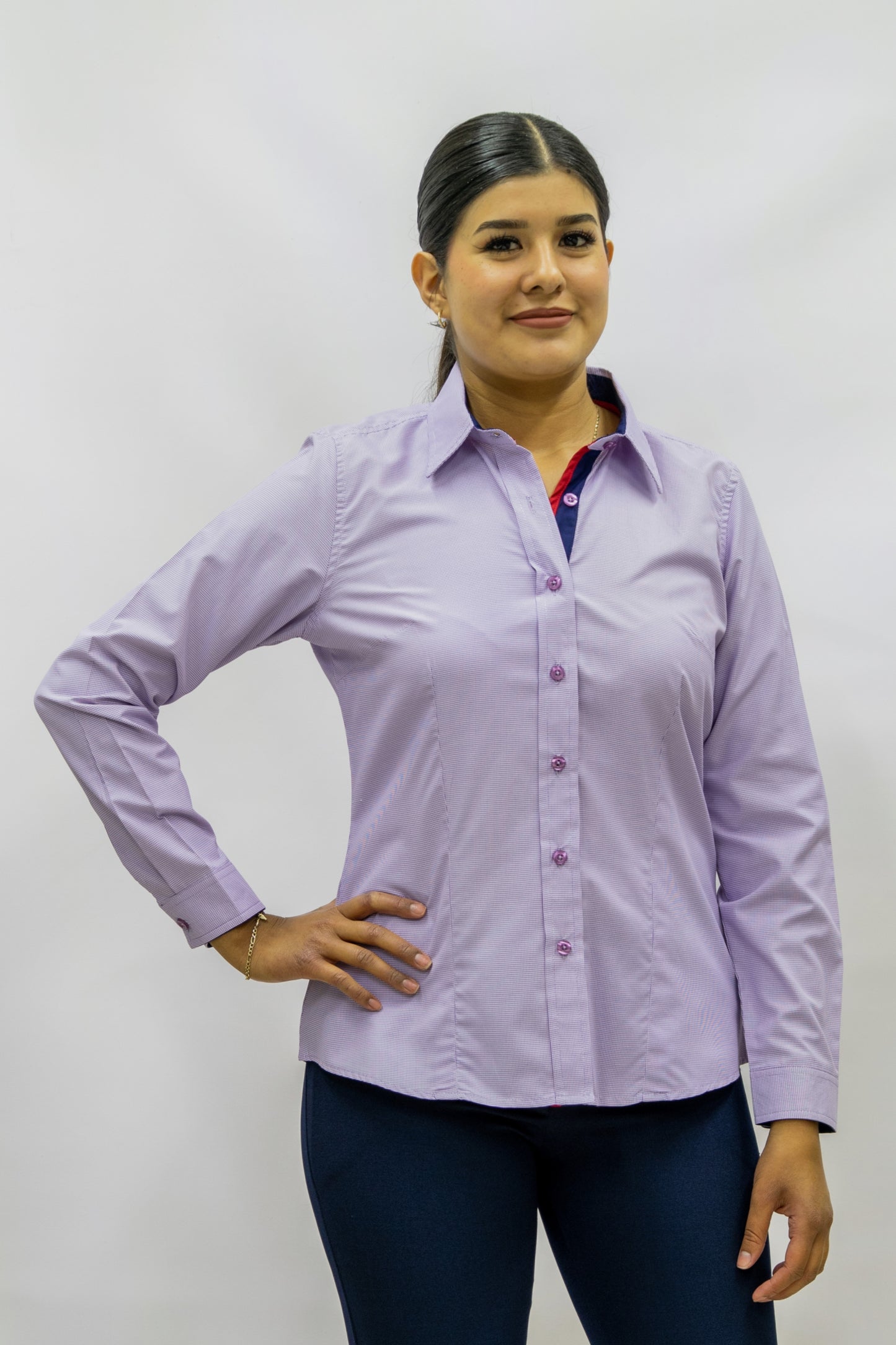 Blusa Manga Larga Modelo - I-420 Lila