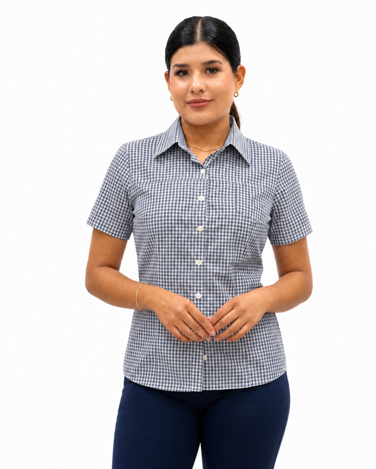 Blusa Manga Corta Modelo - 2014 Negro