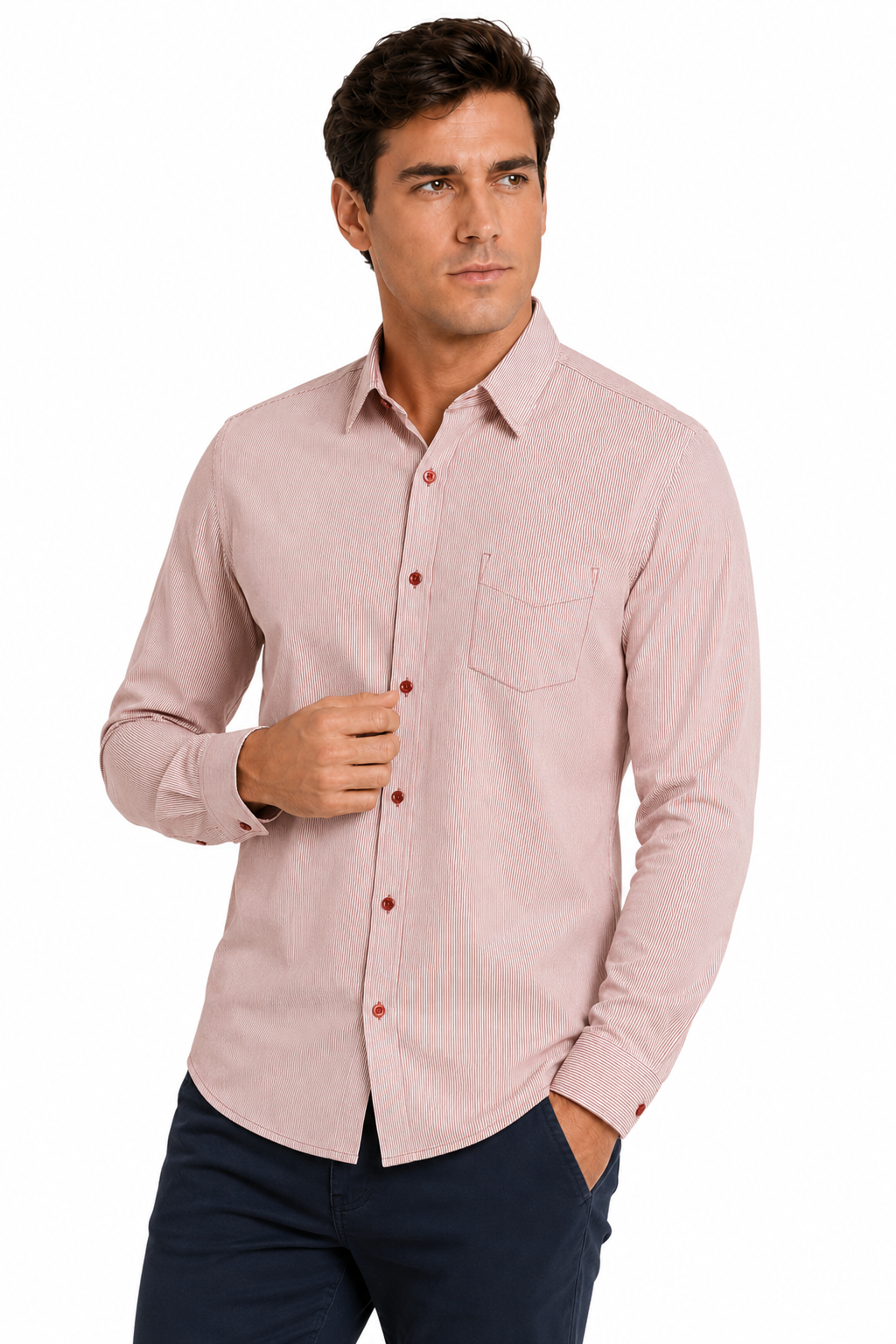Camisa Hombre Moda Juvenil Modelo Oslo Rayas