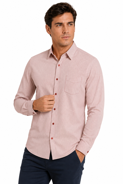 Camisa Hombre Moda Juvenil Modelo Oslo Rayas