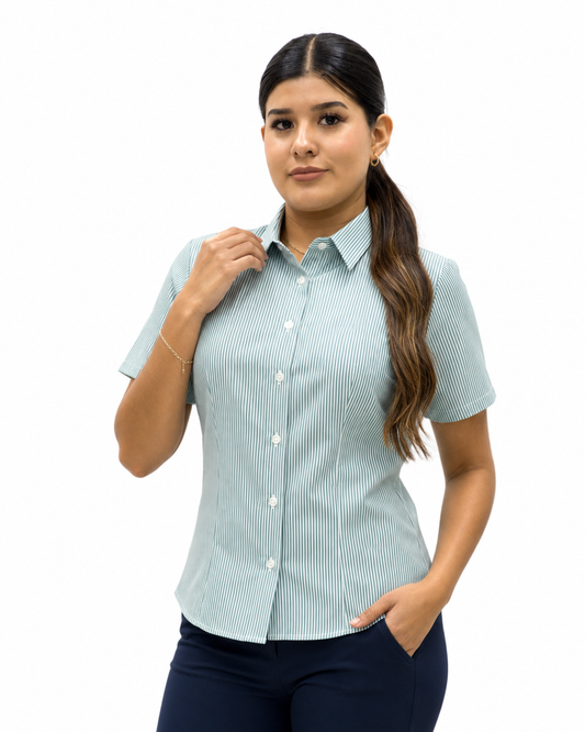 Blusa Manga Corta Modelo - 2035 Verde
