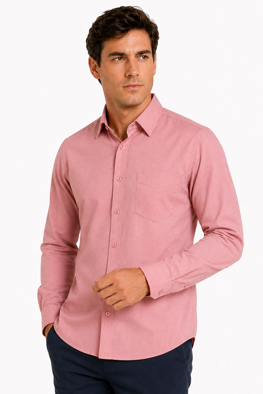 Camisa Hombre Moda Juvenil Toscana 06 Manga Larga