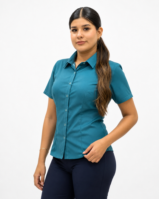 Blusa Manga Corta Modelo - 2038 Verde