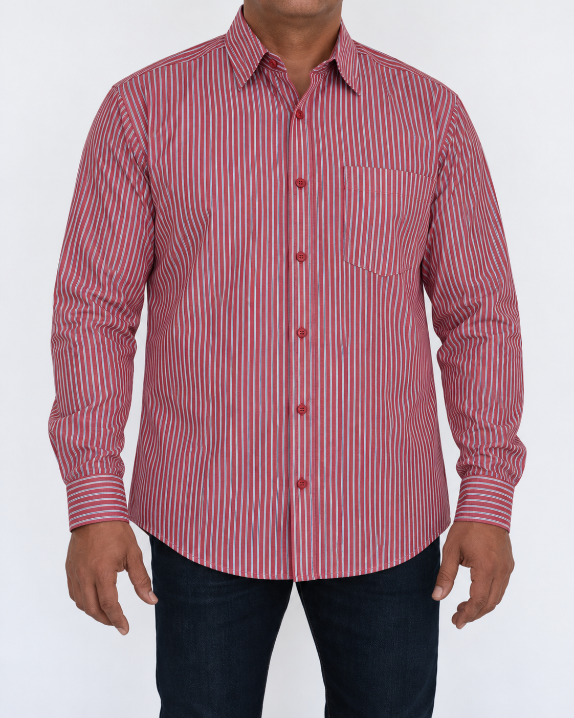 Camisa Hombre Moda Juvenil Modelo 2050 Manga Larga
