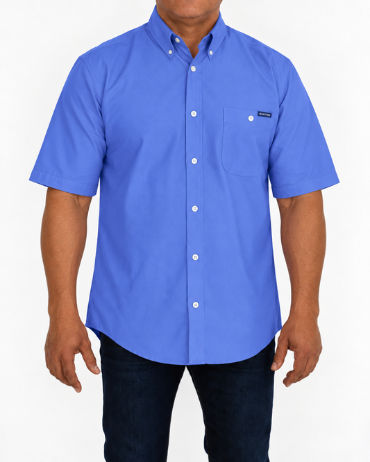 Camisa Hombre Moda Juvenil Modelo 100 Plumbago 1 Manga Corta
